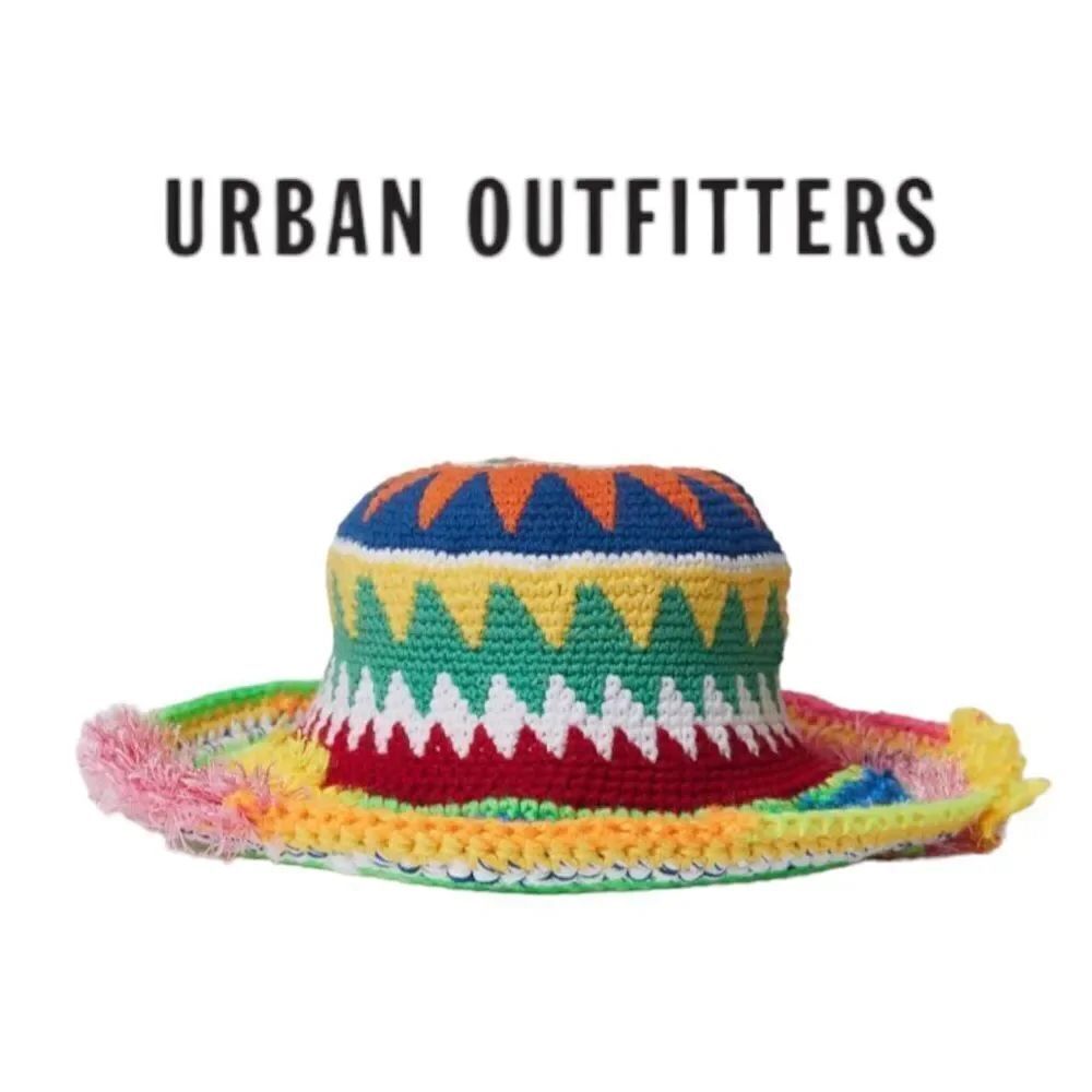 Calypso UO Urban Outfitters Crochet Bucket Cap Hat NEW